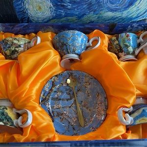 Tea and coffee set Van Gogh design